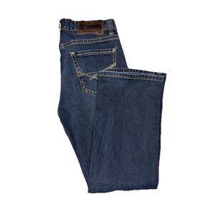 Rock & Roll Denim Double Barrel Straight Jeans Mens 34x32 Stretch